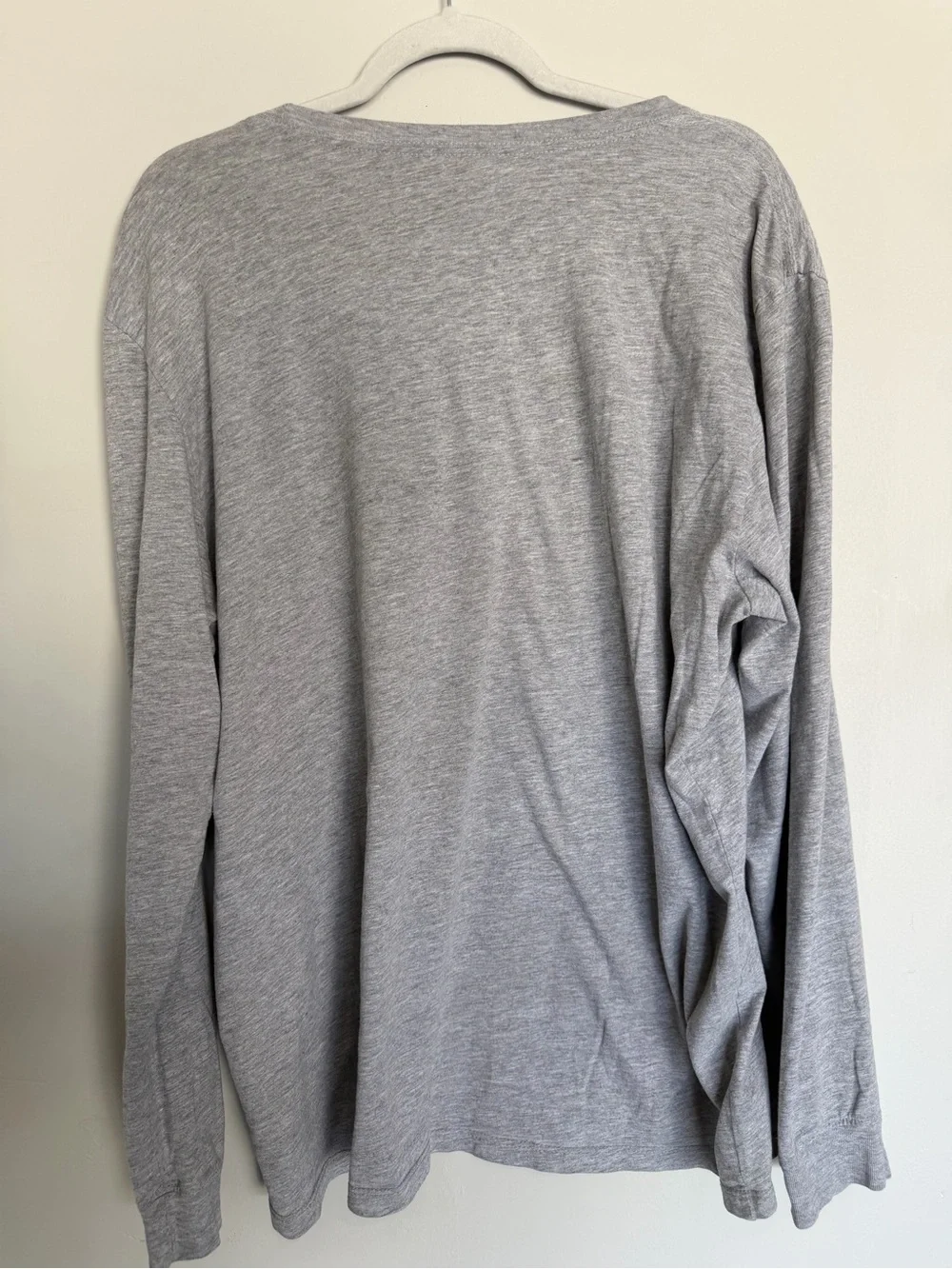 The North Face Gray Long Sleeve Logo Tee Men’s XL